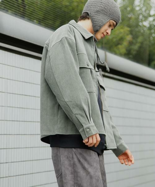 SENSE OF PLACE by URBAN RESEARCH / センスオブプレイス バイ アーバンリサーチ ブルゾン | 『ユニセックス』『セットアップ対応』ヴィンテージツイルZIPブルゾン | 詳細4