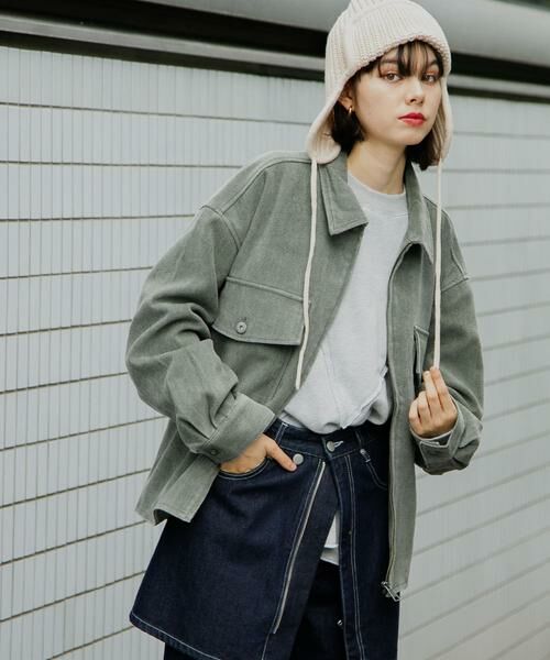 SENSE OF PLACE by URBAN RESEARCH / センスオブプレイス バイ アーバンリサーチ ブルゾン | 『ユニセックス』『セットアップ対応』ヴィンテージツイルZIPブルゾン | 詳細9