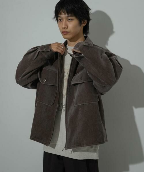 SENSE OF PLACE by URBAN RESEARCH / センスオブプレイス バイ アーバンリサーチ ブルゾン | 『ユニセックス』『セットアップ対応』ヴィンテージツイルZIPブルゾン | 詳細19