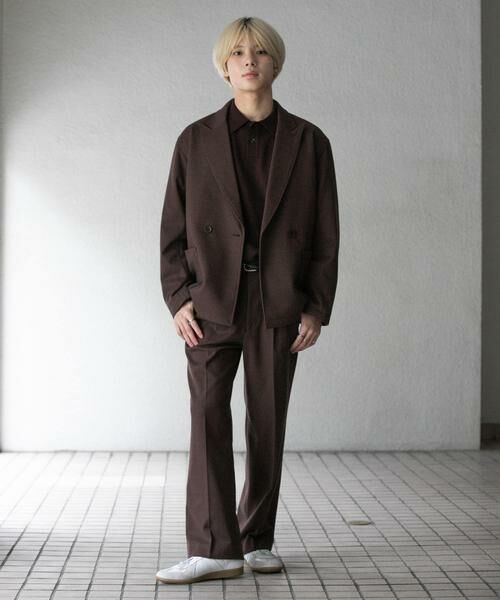 SENSE OF PLACE by URBAN RESEARCH / センスオブプレイス バイ アーバンリサーチ その他アウター | 『UR TECH』ヘリンボーンダブルテーラードジャケット | 詳細4