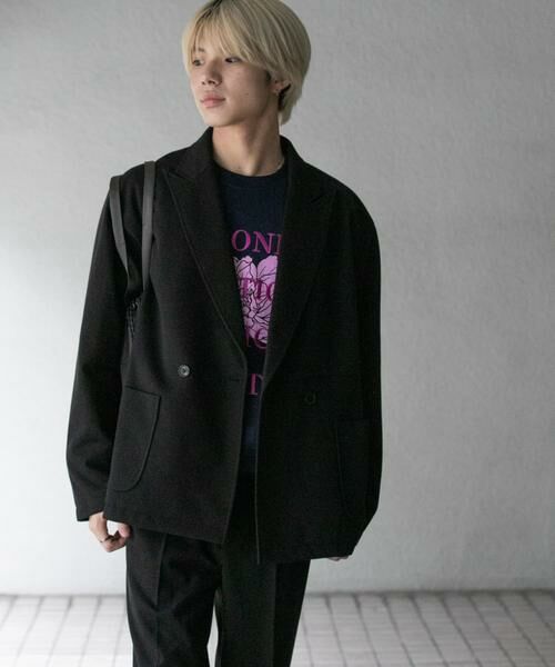 SENSE OF PLACE by URBAN RESEARCH / センスオブプレイス バイ アーバンリサーチ その他アウター | 『UR TECH』ヘリンボーンダブルテーラードジャケット | 詳細13