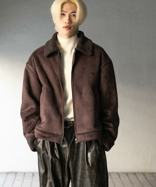 SENSE OF PLACE by URBAN RESEARCH / センスオブプレイス バイ アーバンリサーチ ブルゾン | フェイクムートンボアジップブルゾン | 詳細3