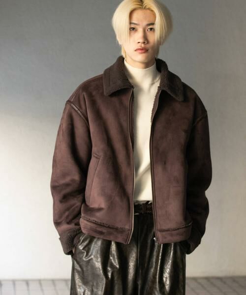 SENSE OF PLACE by URBAN RESEARCH / センスオブプレイス バイ アーバンリサーチ ブルゾン | フェイクムートンボアジップブルゾン | 詳細4