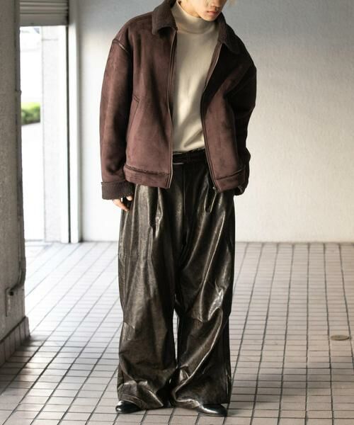 SENSE OF PLACE by URBAN RESEARCH / センスオブプレイス バイ アーバンリサーチ ブルゾン | フェイクムートンボアジップブルゾン | 詳細5