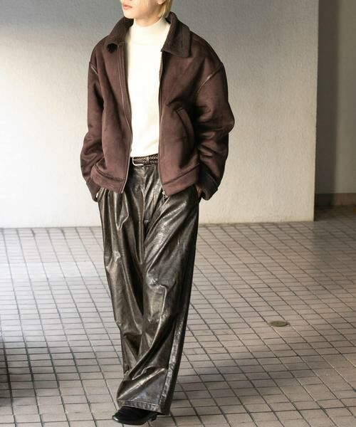 SENSE OF PLACE by URBAN RESEARCH / センスオブプレイス バイ アーバンリサーチ ブルゾン | フェイクムートンボアジップブルゾン | 詳細6