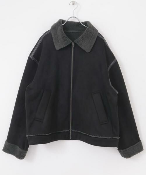 SENSE OF PLACE by URBAN RESEARCH / センスオブプレイス バイ アーバンリサーチ ブルゾン | フェイクムートンボアジップブルゾン | 詳細20