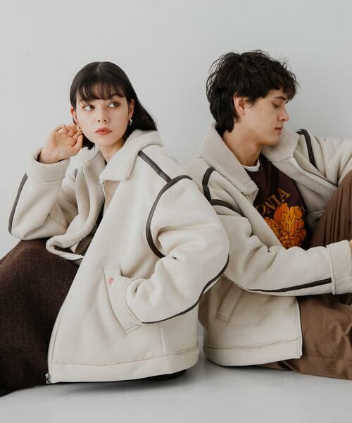 SENSE OF PLACE by URBAN RESEARCH / センスオブプレイス バイ アーバンリサーチ ブルゾン | フェイクムートンボアジップブルゾン | 詳細22