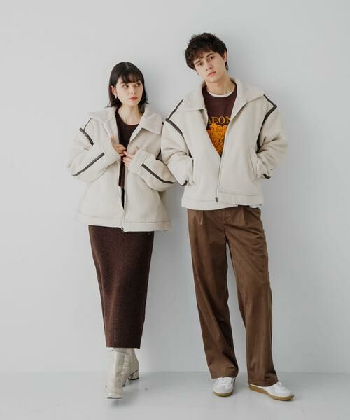 SENSE OF PLACE by URBAN RESEARCH / センスオブプレイス バイ アーバンリサーチ ブルゾン | フェイクムートンボアジップブルゾン | 詳細25