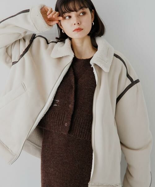 SENSE OF PLACE by URBAN RESEARCH / センスオブプレイス バイ アーバンリサーチ ブルゾン | フェイクムートンボアジップブルゾン | 詳細26