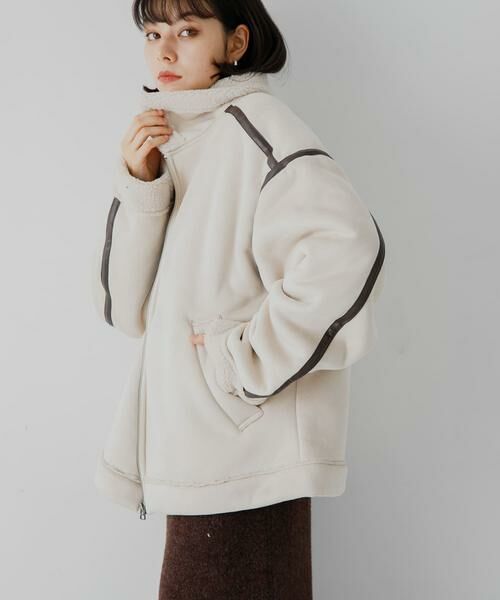 SENSE OF PLACE by URBAN RESEARCH / センスオブプレイス バイ アーバンリサーチ ブルゾン | フェイクムートンボアジップブルゾン | 詳細27