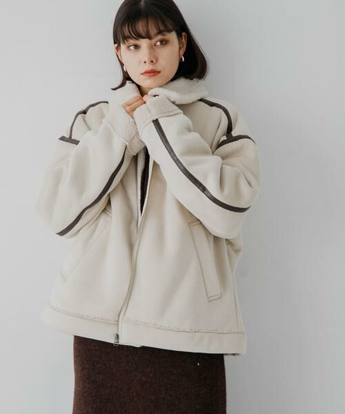 SENSE OF PLACE by URBAN RESEARCH / センスオブプレイス バイ アーバンリサーチ ブルゾン | フェイクムートンボアジップブルゾン | 詳細28