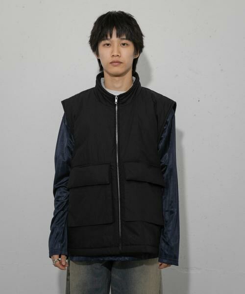SENSE OF PLACE by URBAN RESEARCH / センスオブプレイス バイ アーバンリサーチ ダウンジャケット・ベスト | ダブルポケットトラックベスト | 詳細5