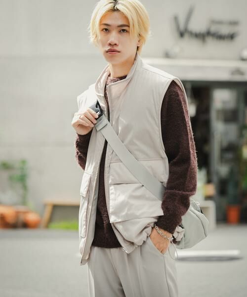 SENSE OF PLACE by URBAN RESEARCH / センスオブプレイス バイ アーバンリサーチ ダウンジャケット・ベスト | ダブルポケットトラックベスト | 詳細13