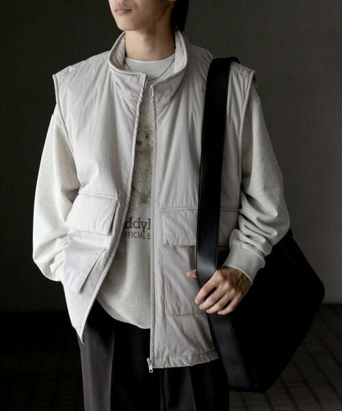 SENSE OF PLACE by URBAN RESEARCH / センスオブプレイス バイ アーバンリサーチ ダウンジャケット・ベスト | ダブルポケットトラックベスト | 詳細16