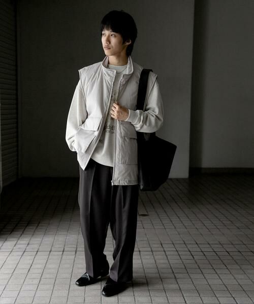 SENSE OF PLACE by URBAN RESEARCH / センスオブプレイス バイ アーバンリサーチ ダウンジャケット・ベスト | ダブルポケットトラックベスト | 詳細20