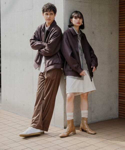 SENSE OF PLACE by URBAN RESEARCH / センスオブプレイス バイ アーバンリサーチ ブルゾン | 『ユニセックス』ツイルスエードタッチZIPブルゾン | 詳細2