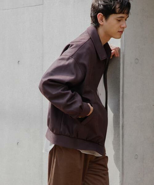 SENSE OF PLACE by URBAN RESEARCH / センスオブプレイス バイ アーバンリサーチ ブルゾン | 『ユニセックス』ツイルスエードタッチZIPブルゾン | 詳細3