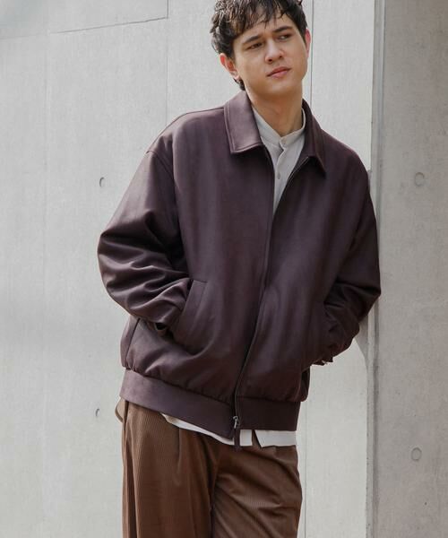 SENSE OF PLACE by URBAN RESEARCH / センスオブプレイス バイ アーバンリサーチ ブルゾン | 『ユニセックス』ツイルスエードタッチZIPブルゾン | 詳細4