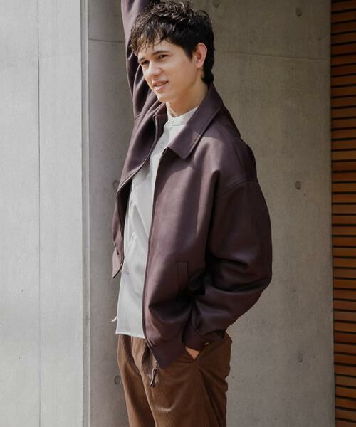 SENSE OF PLACE by URBAN RESEARCH / センスオブプレイス バイ アーバンリサーチ ブルゾン | 『ユニセックス』ツイルスエードタッチZIPブルゾン | 詳細5