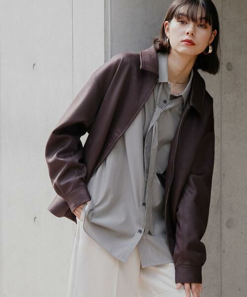 SENSE OF PLACE by URBAN RESEARCH / センスオブプレイス バイ アーバンリサーチ ブルゾン | 『ユニセックス』ツイルスエードタッチZIPブルゾン | 詳細6