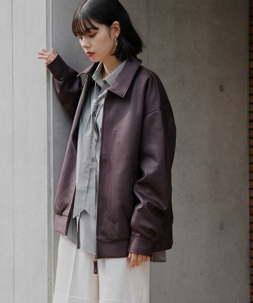 SENSE OF PLACE by URBAN RESEARCH / センスオブプレイス バイ アーバンリサーチ ブルゾン | 『ユニセックス』ツイルスエードタッチZIPブルゾン | 詳細7