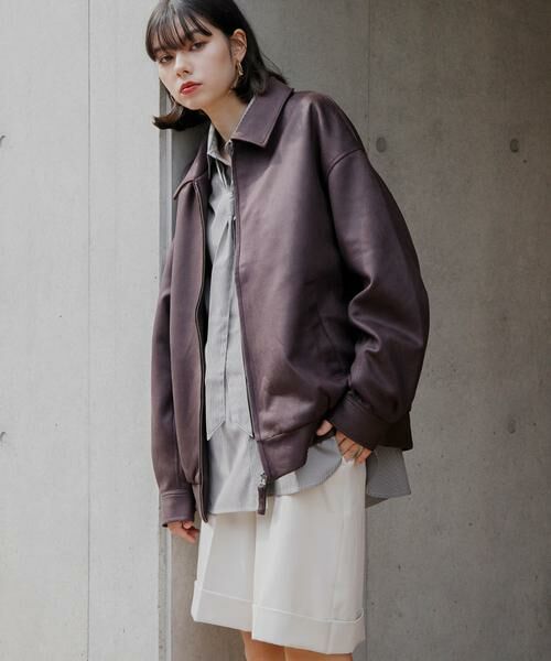 SENSE OF PLACE by URBAN RESEARCH / センスオブプレイス バイ アーバンリサーチ ブルゾン | 『ユニセックス』ツイルスエードタッチZIPブルゾン | 詳細8