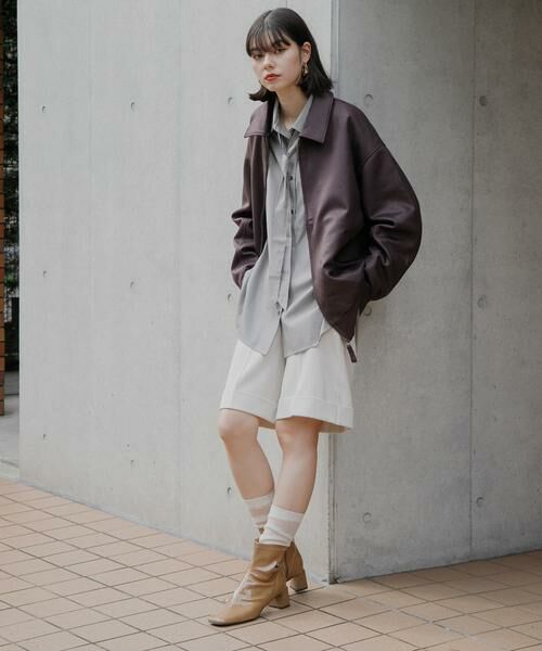 SENSE OF PLACE by URBAN RESEARCH / センスオブプレイス バイ アーバンリサーチ ブルゾン | 『ユニセックス』ツイルスエードタッチZIPブルゾン | 詳細9