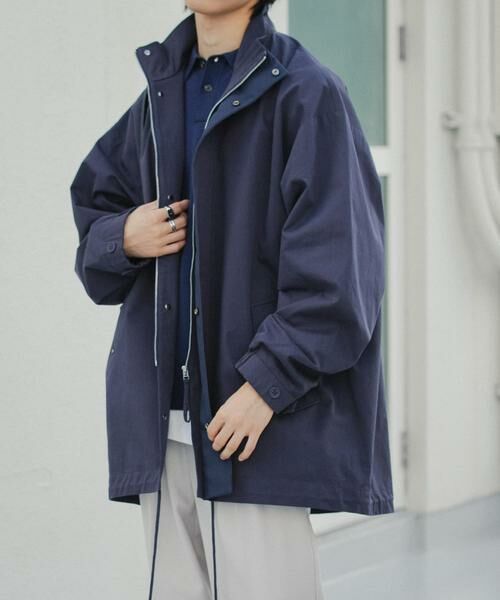 SENSE OF PLACE by URBAN RESEARCH / センスオブプレイス バイ アーバンリサーチ ミリタリージャケット・コート | ショートモッズコート(ネイビー)