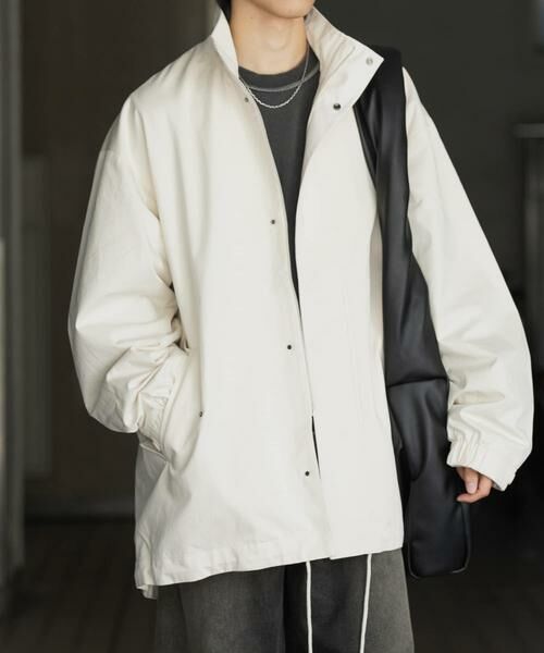 SENSE OF PLACE by URBAN RESEARCH / センスオブプレイス バイ アーバンリサーチ ミリタリージャケット・コート | ショートモッズコート(アイボリー)