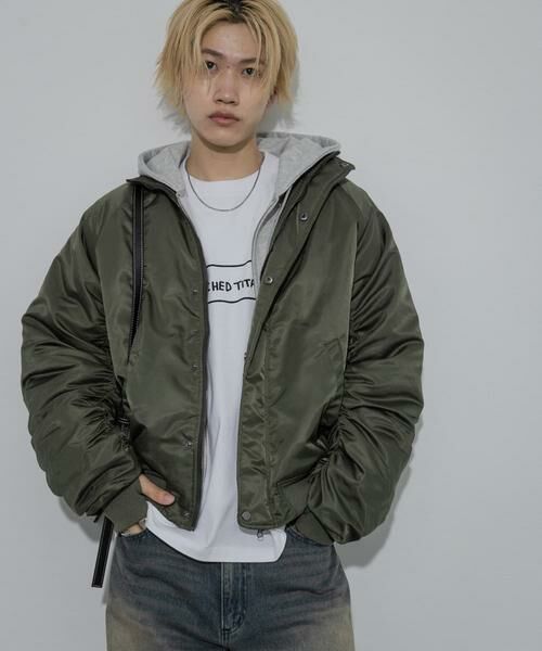 SENSE OF PLACE by URBAN RESEARCH / センスオブプレイス バイ アーバンリサーチ ナイロンジャケット | 『ユニセックス』ナイロンギャザースタンドブルゾン | 詳細12