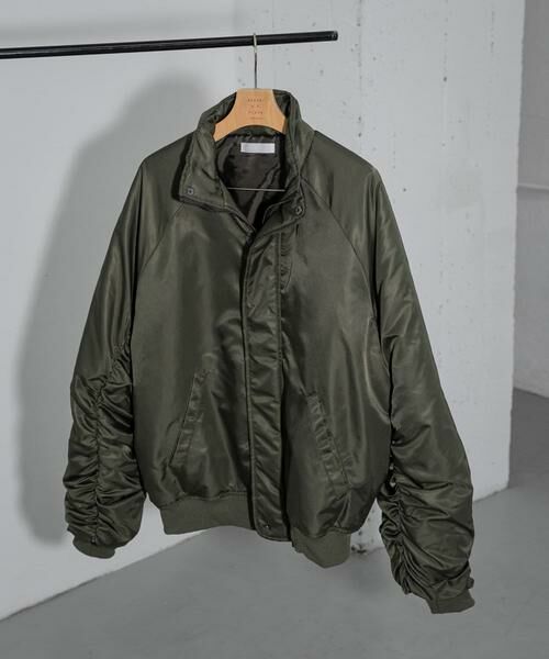 SENSE OF PLACE by URBAN RESEARCH / センスオブプレイス バイ アーバンリサーチ ナイロンジャケット | 『ユニセックス』ナイロンギャザースタンドブルゾン | 詳細14