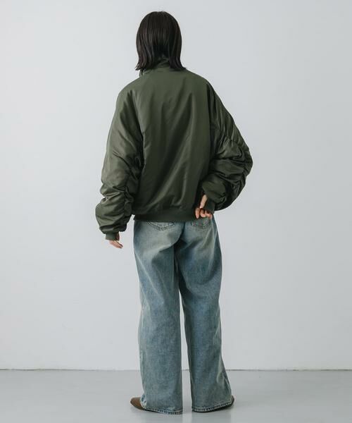 SENSE OF PLACE by URBAN RESEARCH / センスオブプレイス バイ アーバンリサーチ ナイロンジャケット | 『ユニセックス』ナイロンギャザースタンドブルゾン | 詳細4