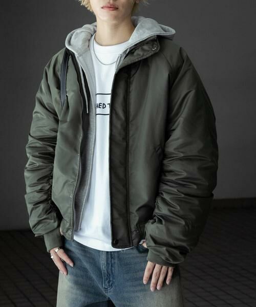 SENSE OF PLACE by URBAN RESEARCH / センスオブプレイス バイ アーバンリサーチ ナイロンジャケット | 『ユニセックス』ナイロンギャザースタンドブルゾン | 詳細5