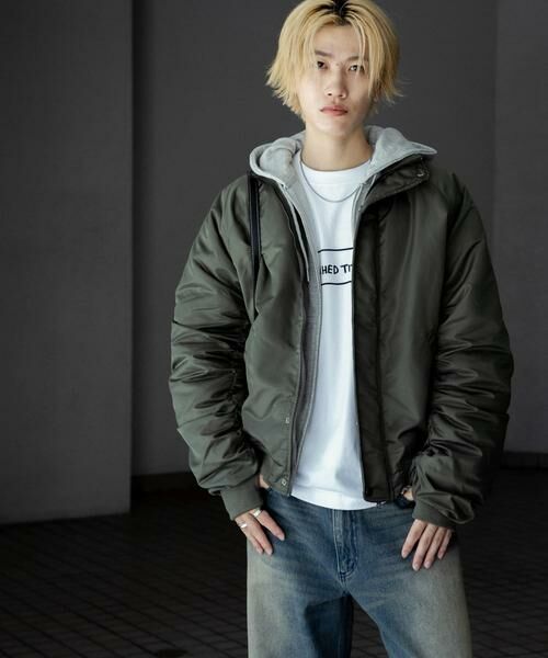 SENSE OF PLACE by URBAN RESEARCH / センスオブプレイス バイ アーバンリサーチ ナイロンジャケット | 『ユニセックス』ナイロンギャザースタンドブルゾン | 詳細7