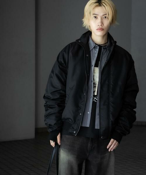 SENSE OF PLACE by URBAN RESEARCH / センスオブプレイス バイ アーバンリサーチ ナイロンジャケット | 『ユニセックス』ナイロンギャザースタンドブルゾン | 詳細24