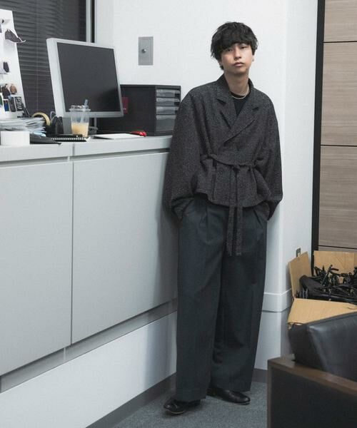 SENSE OF PLACE by URBAN RESEARCH / センスオブプレイス バイ アーバンリサーチ その他アウター | 『わたべ×SOP』『セットアップ対応』ツイードダブルブレストショートジャケット | 詳細18