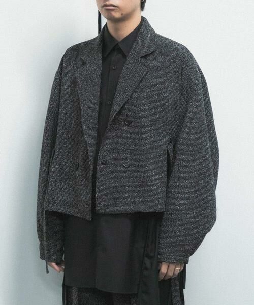 SENSE OF PLACE by URBAN RESEARCH / センスオブプレイス バイ アーバンリサーチ その他アウター | 『わたべ×SOP』『セットアップ対応』ツイードダブルブレストショートジャケット | 詳細20