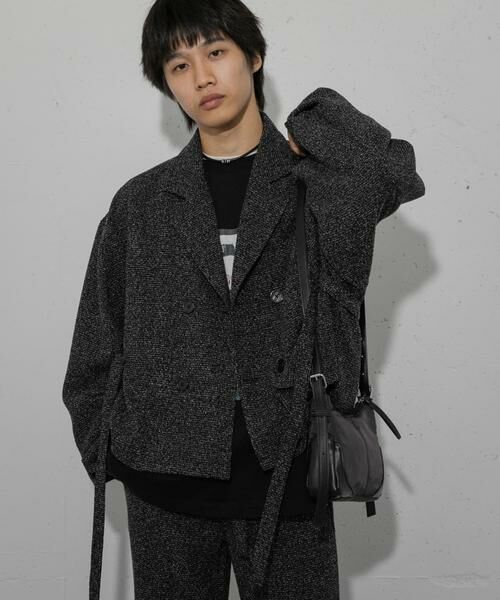 SENSE OF PLACE by URBAN RESEARCH / センスオブプレイス バイ アーバンリサーチ その他アウター | 『わたべ×SOP』『セットアップ対応』ツイードダブルブレストショートジャケット | 詳細23