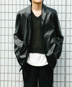 SENSE OF PLACE by URBAN RESEARCH / センスオブプレイス バイ アーバンリサーチ その他アウター | フェイクレザーミドルジャケット