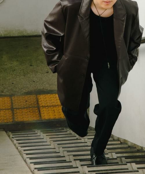 SENSE OF PLACE by URBAN RESEARCH / センスオブプレイス バイ アーバンリサーチ その他アウター | フェイクレザーミドルジャケット | 詳細1