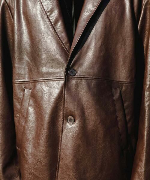 SENSE OF PLACE by URBAN RESEARCH / センスオブプレイス バイ アーバンリサーチ その他アウター | フェイクレザーミドルジャケット | 詳細14