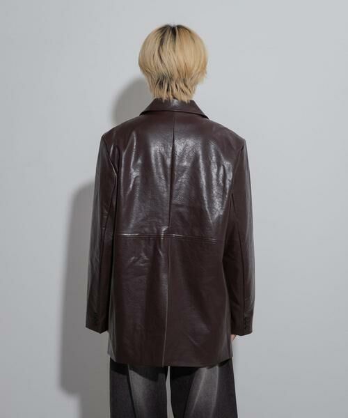 SENSE OF PLACE by URBAN RESEARCH / センスオブプレイス バイ アーバンリサーチ その他アウター | フェイクレザーミドルジャケット | 詳細18