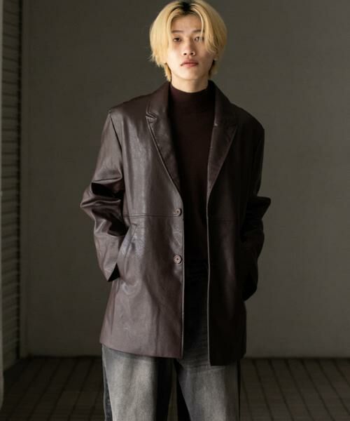 SENSE OF PLACE by URBAN RESEARCH / センスオブプレイス バイ アーバンリサーチ その他アウター | フェイクレザーミドルジャケット | 詳細7