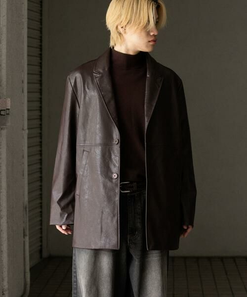 SENSE OF PLACE by URBAN RESEARCH / センスオブプレイス バイ アーバンリサーチ その他アウター | フェイクレザーミドルジャケット | 詳細8