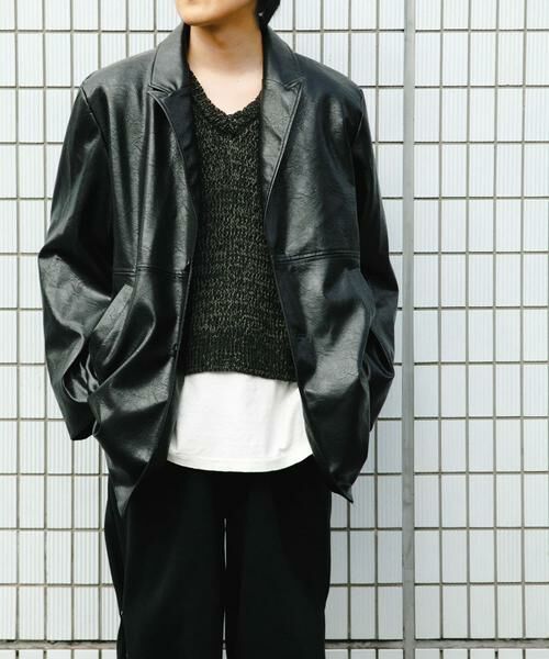 SENSE OF PLACE by URBAN RESEARCH / センスオブプレイス バイ アーバンリサーチ その他アウター | フェイクレザーミドルジャケット | 詳細25