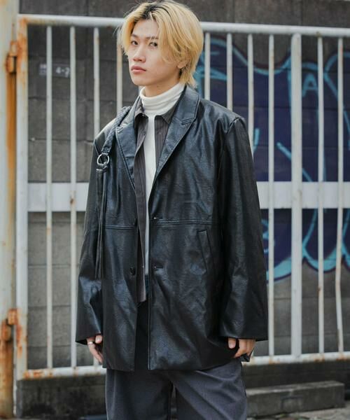 SENSE OF PLACE by URBAN RESEARCH / センスオブプレイス バイ アーバンリサーチ その他アウター | フェイクレザーミドルジャケット | 詳細28