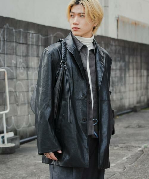 SENSE OF PLACE by URBAN RESEARCH / センスオブプレイス バイ アーバンリサーチ その他アウター | フェイクレザーミドルジャケット | 詳細29