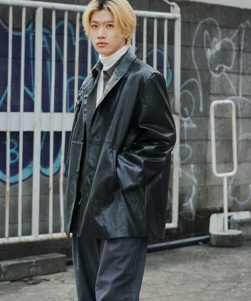 SENSE OF PLACE by URBAN RESEARCH / センスオブプレイス バイ アーバンリサーチ その他アウター | フェイクレザーミドルジャケット | 詳細30