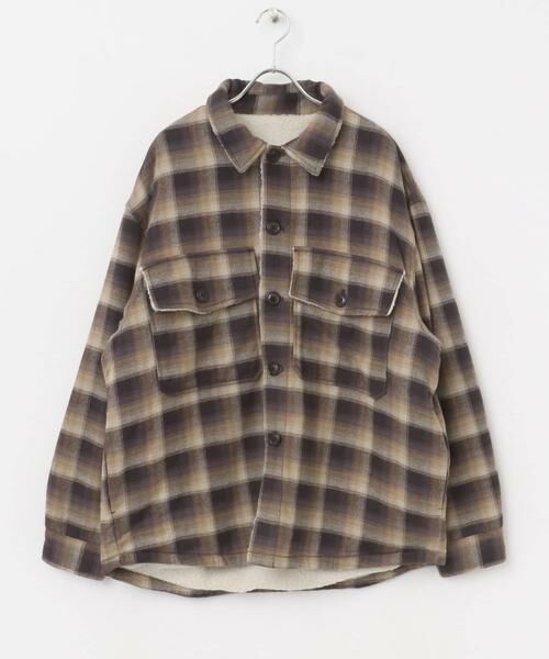SENSE OF PLACE by URBAN RESEARCH / センスオブプレイス バイ アーバンリサーチ その他アウター | オンブレーチェックボアジャケット | 詳細6