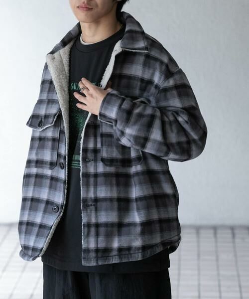 SENSE OF PLACE by URBAN RESEARCH / センスオブプレイス バイ アーバンリサーチ その他アウター | オンブレーチェックボアジャケット | 詳細9
